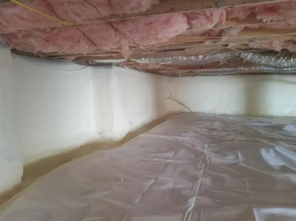 Crawl space encapsulation with closed-cell spray foam for Roof Maintenance in Secaucus